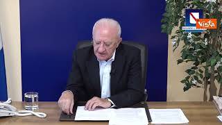 Regionali Campania, De Luca: "Non si butta a mare il mio lavoro di anni"
