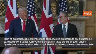 Trump: Putin mi ha deluso, sta uccidendo molte persone, potrebbe diventare una guerra mondiale