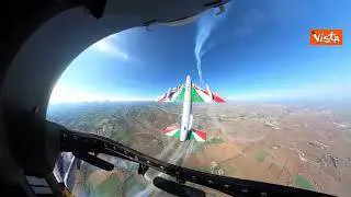 Balloon Cup a Piacenza, il volo acrobatico a bordo delle Frecce Tricolori