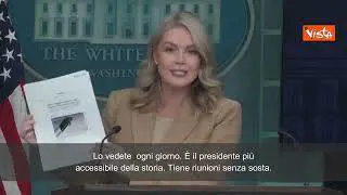 Leavit (portavoce Casa Bianca) attacca NYT: "Lei è la stessa che diceva Biden sta bene"