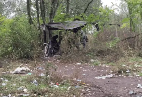 Milano, il degrado del boschetto di Rogoredo