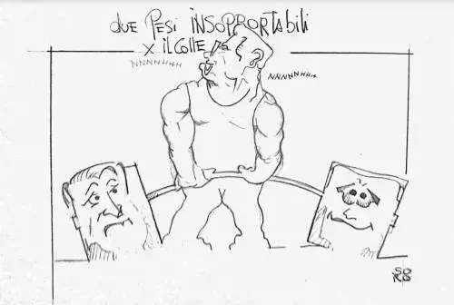 La vignetta del giorno: i pesi insopportabili del Colle