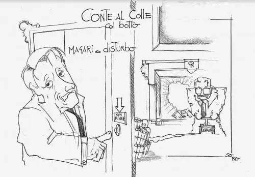 La vignetta del giorno: Conte al Colle col botto