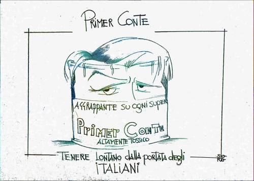 La vignetta del giorno: Conte "aggrappante" universale