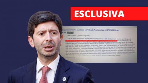 “Aumentare l’indennità”. Blitz di Speranza per i suoi collaboratori