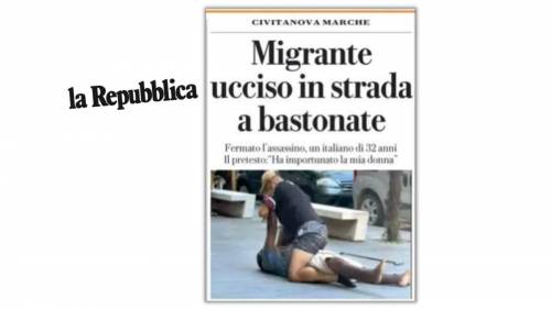 Omicidio Civitanova, Repubblica si attacca al razzismo che non c’è