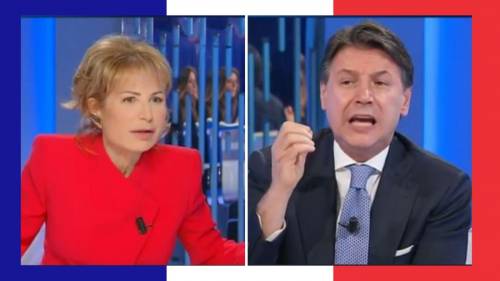 Siparietto Gruber-Conte: “Macron o Le Pen? Lei è ambiguo….”