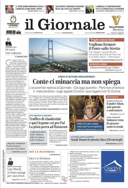 Conte ci minaccia ma non chiarisce, le toghe vogliono fermare il Ponte, arresti a Milano per traffico di clandestini