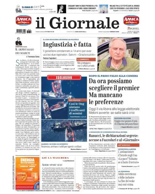 Via libera alla legge elettorale, caso Roggero, Ong: l’esclusiva del Giornale su Sea Watch 