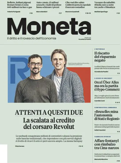 Moneta, Revolut pronta all'assalto