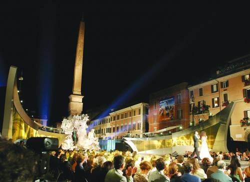 A piazza Navona un po’ di Hollywood