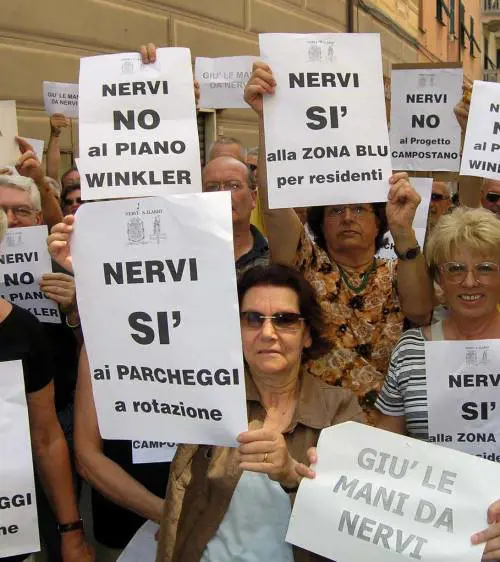 Guerra di Nervi contro il piano del traffico