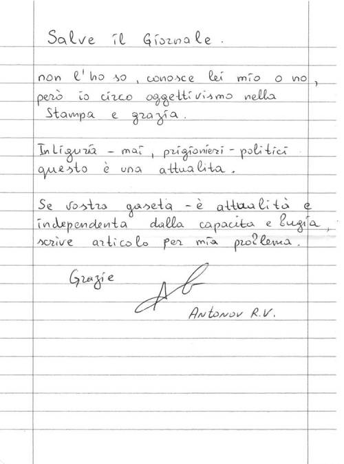 «Io, prigioniero politico della giustizia»