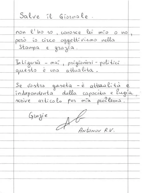 «Io, prigioniero politico della giustizia»