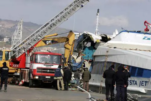 Messina, il comandante del cargo:  
ho fatto tutto per evitare la collisione
