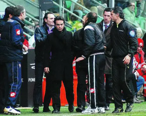 Guana a terra, Mutu in gol Guidolin si scatena, espulso