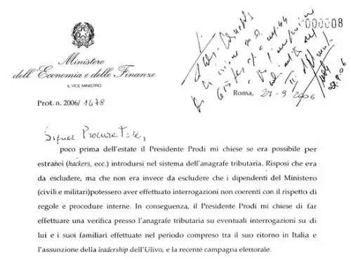 Quando il viceministro gridava al complotto