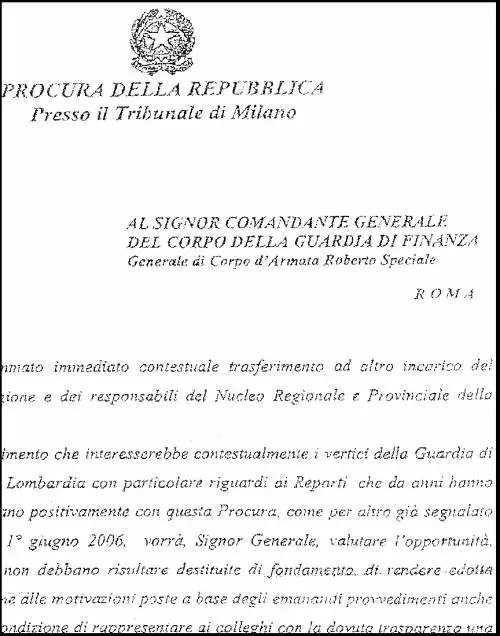 14 Luglio 2006 - Minale allarmato dai trasferimenti