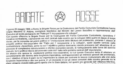 Minacce a Bassolino e Iervolino: 
lettere e proiettili con la stella Br