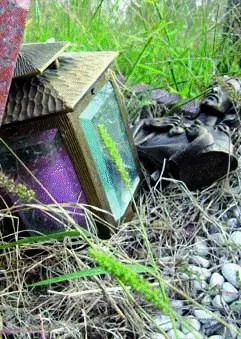 Linvalido aspetta fuori dal cancello