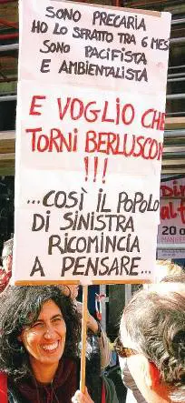 "Io, di sinistra, vi dico: voglio che torni Silvio"
