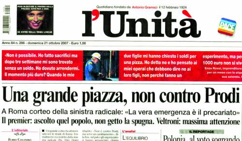 «Perché siamo scesi in piazza? Prodi non sa governare bene»