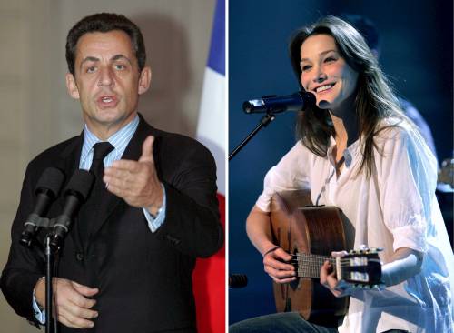 Carla Bruni conferma: io e Sarkozy ci amiamo e non ci nasconderemo