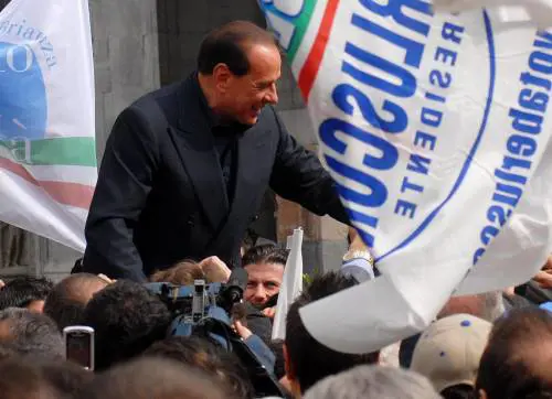 Berlusconi e Fini, gli ultimi big in Liguria