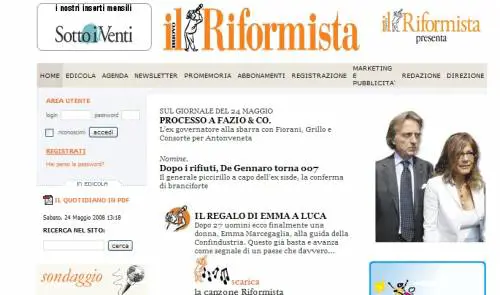 Il Riformista inventa 
la "pagina ombra"