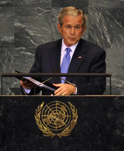 Bush all’Onu: "Siria e Iran 
aiutano ancora i terroristi"