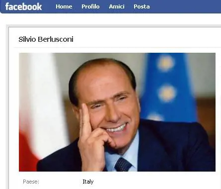 Web: su Facebook Berlusconi  
stravince la sfida dei fans