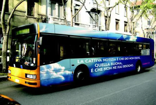 Genova, niente bus atei 
Almeno per il momento