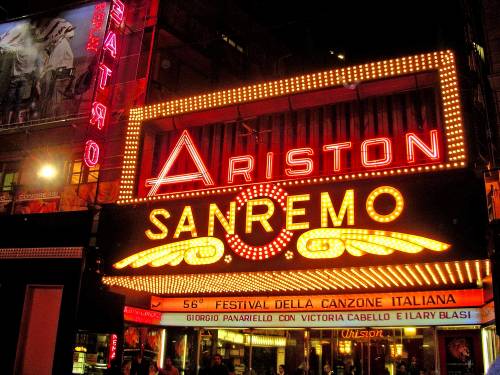 Dai camerini dell'Ariston