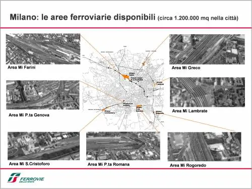 Nei sette ex scali delle ferrovie 
11mila nuovi alloggi e aree verdi