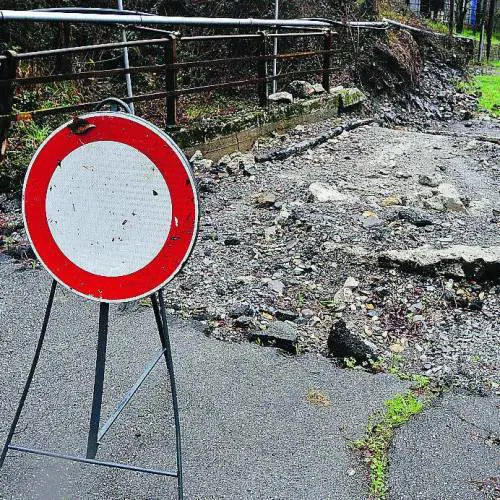San Desiderio frana e il Comune dà solo raccomandazioni