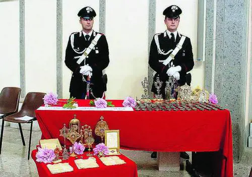 Reliquie ritrovate Tre pregiudicati nel mirino dei carabinieri