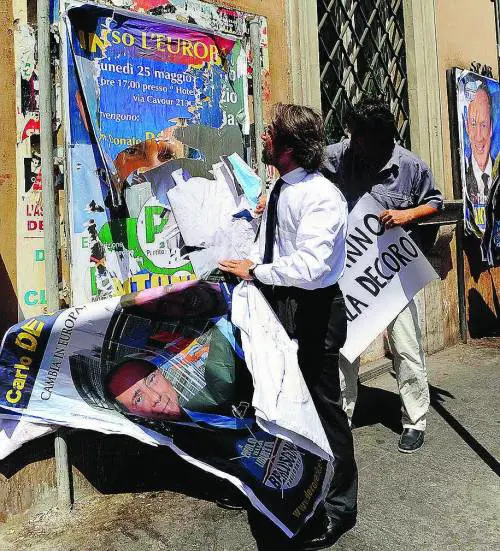 Europee Affissioni abusive: lesempio del Pd