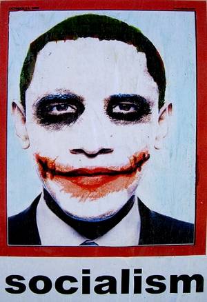 Los Angeles, Obama-Joker sui muri: 
"Il presidente Barack è un socialista"