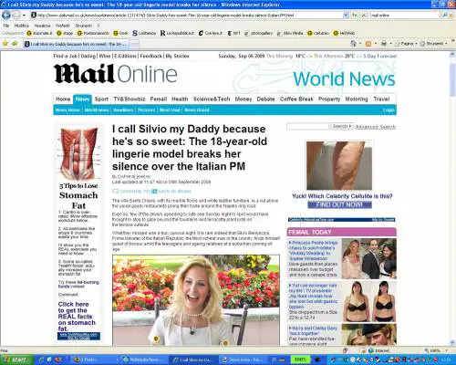 Noemi: "Non sono io la causa del divorzio"