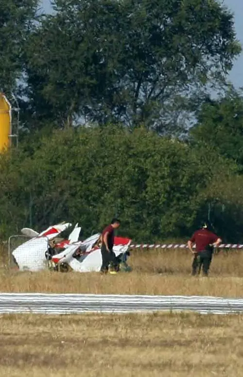 Montichiari, un Piper 
precipita durante 
l'Airshow: un morto
