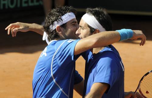 Davis: Federer si riposa 
E l'Italia vince il doppio