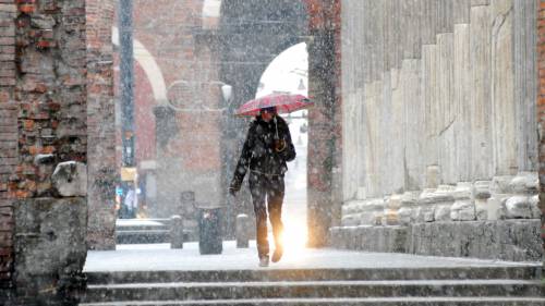 Maltempo, è tornata la neve 
ma senza creare disagi