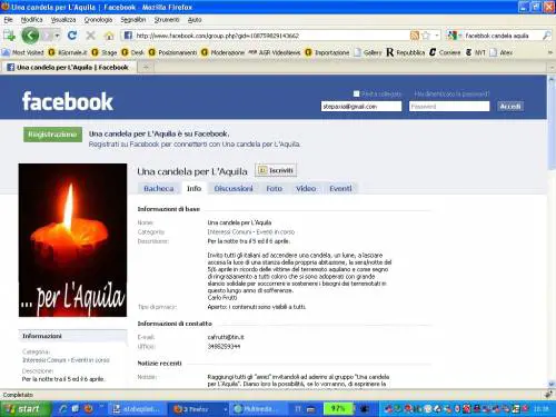 L'Aquila, 16mila candele "accese" su Facebook 
La Pasqua degli aquilani nelle chiese agibili