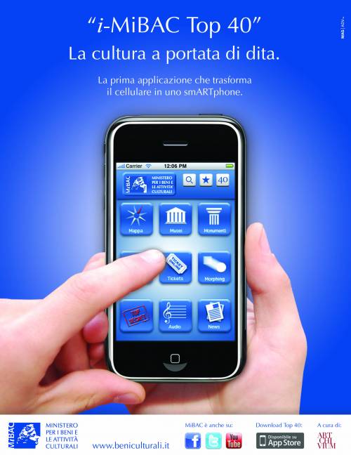 I-Mibac, la cultura sbarca sugli smartphone