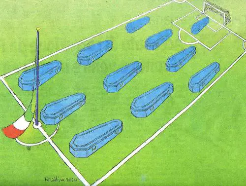 La vignetta di Forattini resuscita gli Azzurri