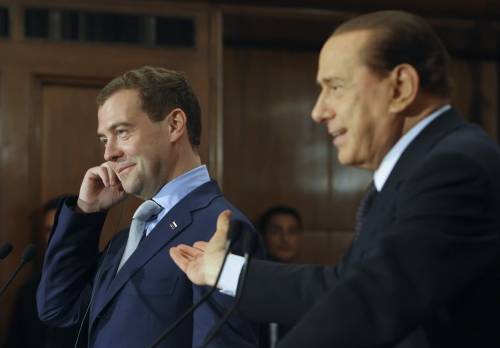 Berlusconi e Medvedev a Milano 
tra politica internazionale e arte