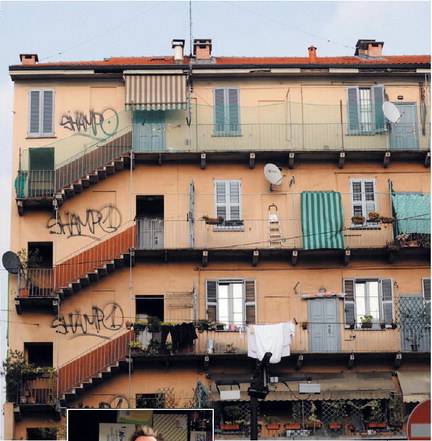 Quel palcoscenico 
sotto la ringhiera