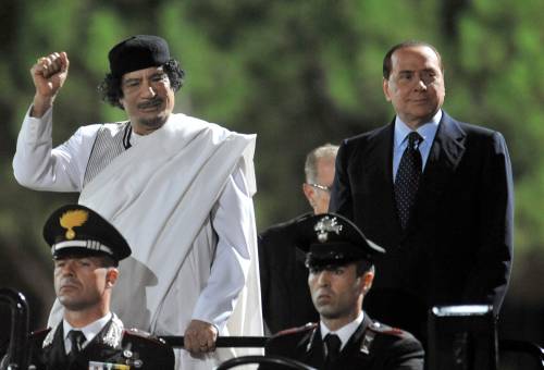 Gheddafi a Roma, festa e polemiche 
Berlusconi: amicizia vantaggio per tutti