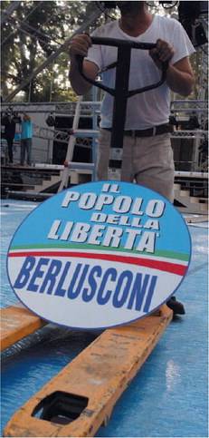E' pronta la festa: 
Pdl al Castello con 
Berlusconi in piazza