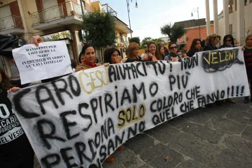Terzigno, Fini: "Dolore per il tricolore bruciato"